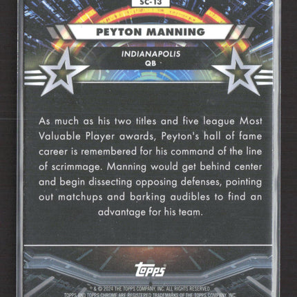 2024 Topps Chrome Star Command Peyton Manning #SC-13