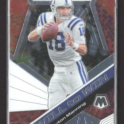 2020 Panini Mosaic Will to Win Peyton Manning #WW16