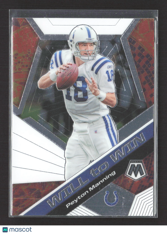 2020 Panini Mosaic Will to Win Peyton Manning #WW16