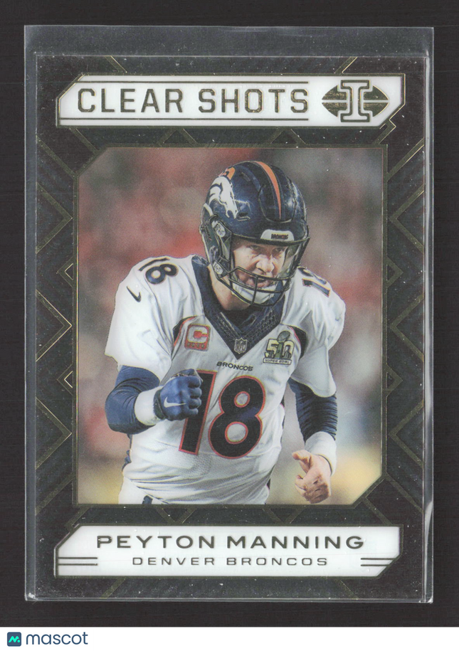 2020 Panini Illusions Clear Shots Peyton Manning #16 Acetate