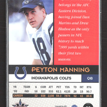 2000 Pacific Vanguard Peyton Manning #22
