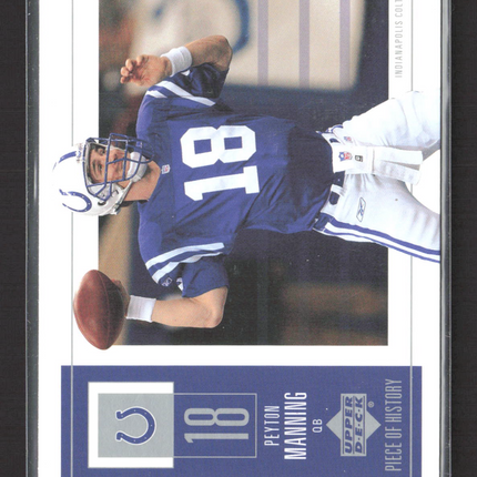 2002 Upper Deck Piece of History Peyton Manning #43