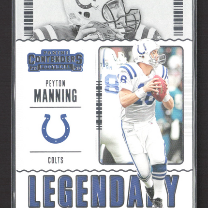 2020 Panini Contenders Legendary Contenders Peyton Manning #LC-PMA