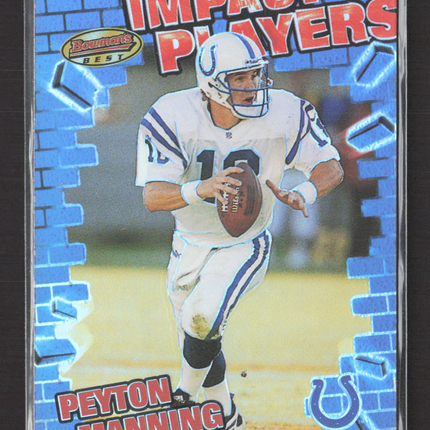 2001 Bowman's Best Impact Players Peyton Manning #IP2