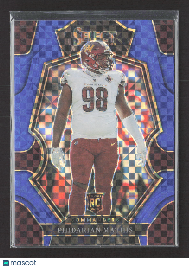 2023 Panini Select Prizm Premier Level Phidarian Mathis #200 Blue RC 093/149