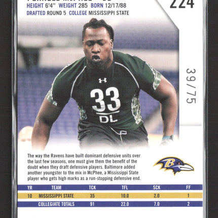 2011 Panini Rookies & Stars Pernell McPhee #224 Blue