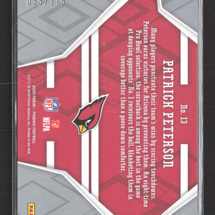 2020 Panini Phoenix Patrick Peterson #13 Teal 033/175