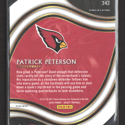 2021 Panini Select Prizm Field Level Patrick Peterson #343 Red