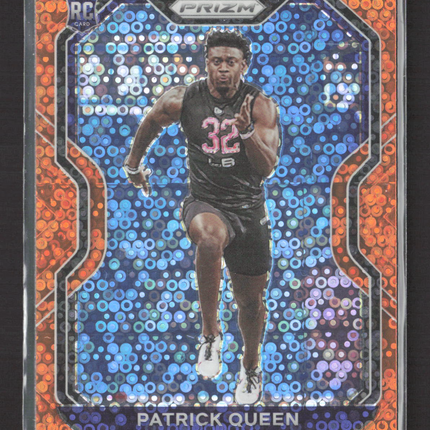 2020 Panini Prizm Patrick Queen #381 Orange Disco RC