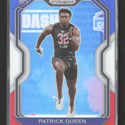2020 Panini Prizm Patrick Queen #381 Red White Blue RC