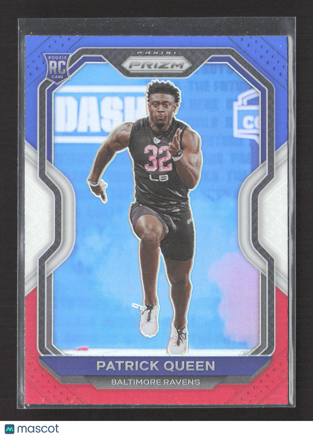 2020 Panini Prizm Patrick Queen #381 Red White Blue RC