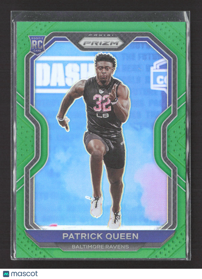 2020 Panini Prizm Patrick Queen #381 Green RC