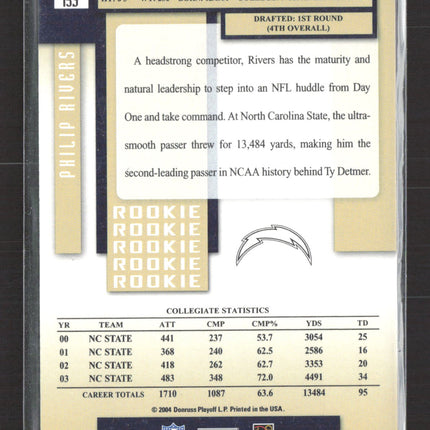 2004 Playoff Prestige Philip Rivers #153