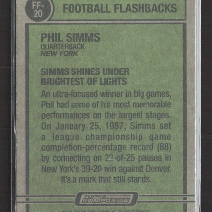 2024 Topps Composite Heritage Football Flashbacks Phil Simms #FF-20