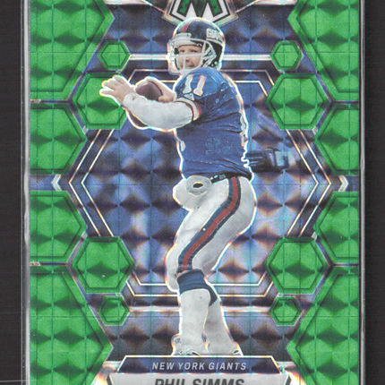 2023 Panini Mosaic Prizm Phil Simms #183 Green