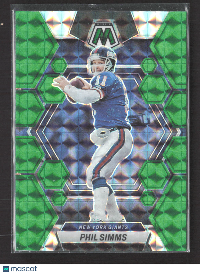 2023 Panini Mosaic Prizm Phil Simms #183 Green