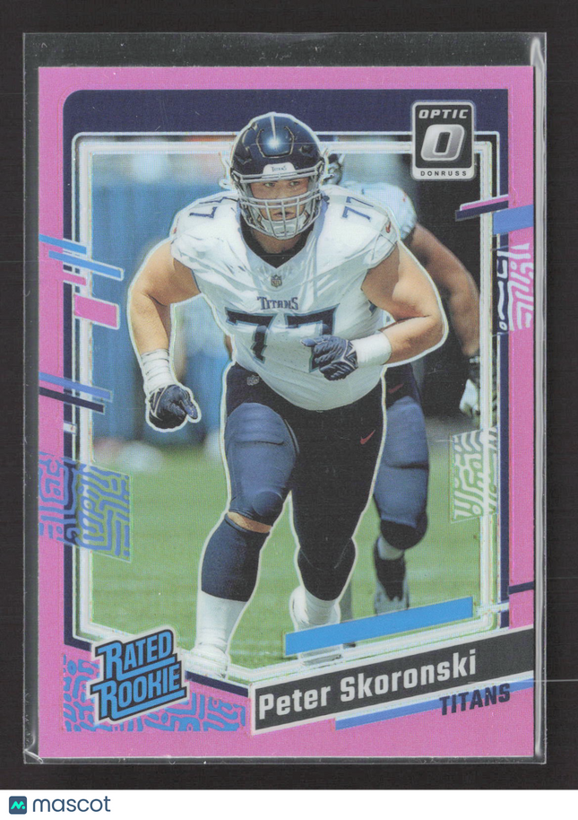 2023 Panini Donruss Optic Peter Skoronski #296 Pink