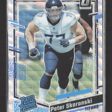2023 Panini Donruss Optic Peter Skoronski #296 Prizm 015/300