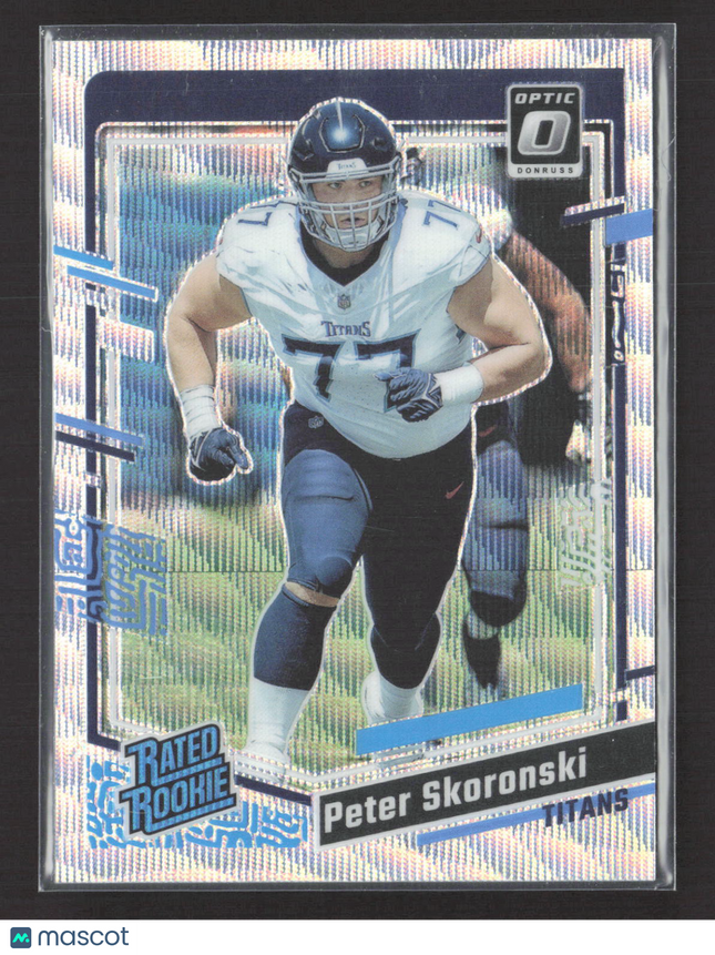 2023 Panini Donruss Optic Peter Skoronski #296 Prizm 015/300