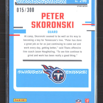2023 Panini Donruss Optic Peter Skoronski #296 Prizm 015/300