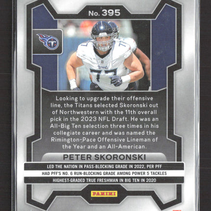 2023 Panini Prizm Peter Skoronski #395 RC