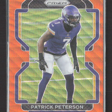 2021 Panini Prizm Patrick Peterson #132 Orange Wave 54/60