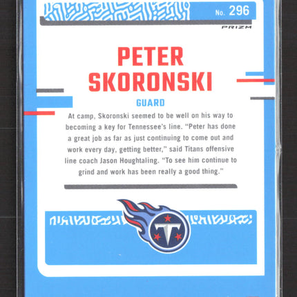 2023 Panini Donruss Optic Peter Skoronski #296 Blue Hyper