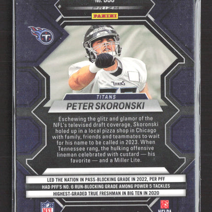 2023 Panini Prizm Mosaic Peter Skoronski #355 RC
