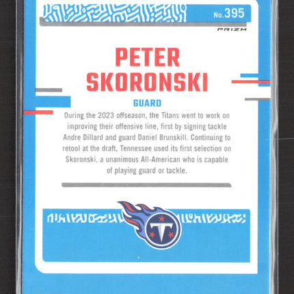 2023 Panini Donruss Optic Peter Skoronski #395 Red Green