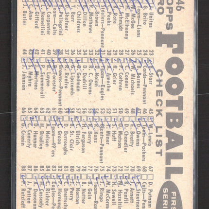 1958 Topps Pittsburgh Steelers #146