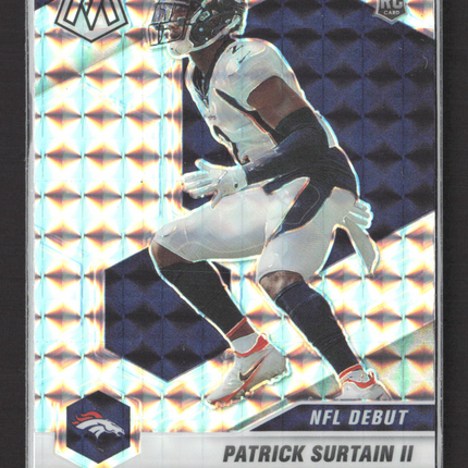 2021 Panini Prizm Mosaic Patrick Surtain II #256 Silver RC