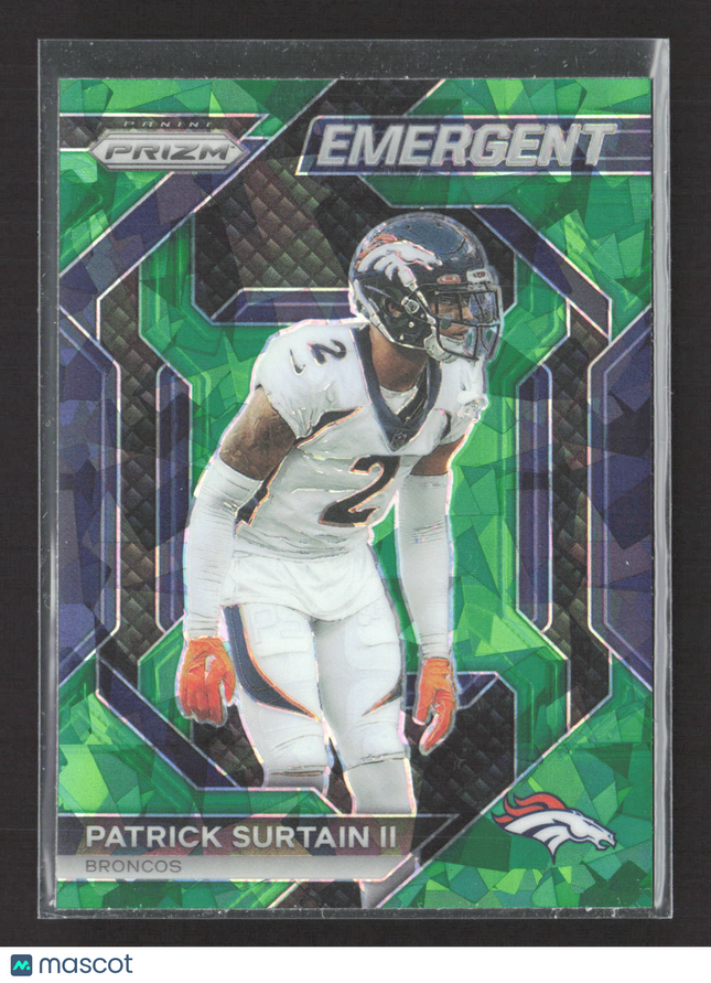 2023 Panini Prizm Emergent Patrick Surtain II #H-19 Green
