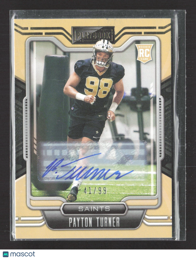 2021 Panini Playbook Payton Turner #151 41/99 RC Auto