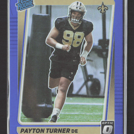 2021 Panini Donruss Optic Payton Turner #259 Blue 066/179