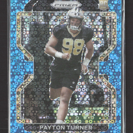 2021 Panini Prizm Payton Turner #379 Blue Disco 48/79