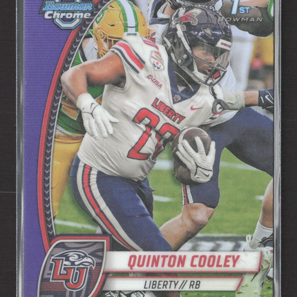 2024 Bowman Chrome University Quinton Cooley #147 Purple 1st Bowman /399