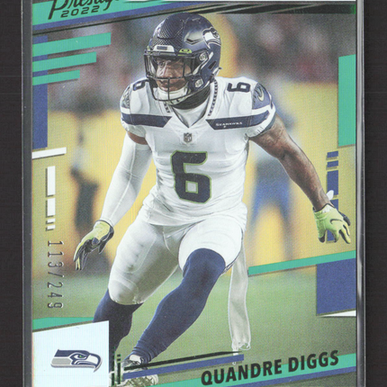 2022 Panini Prestige Xtra Points Quandre Diggs #261 Green 113/249
