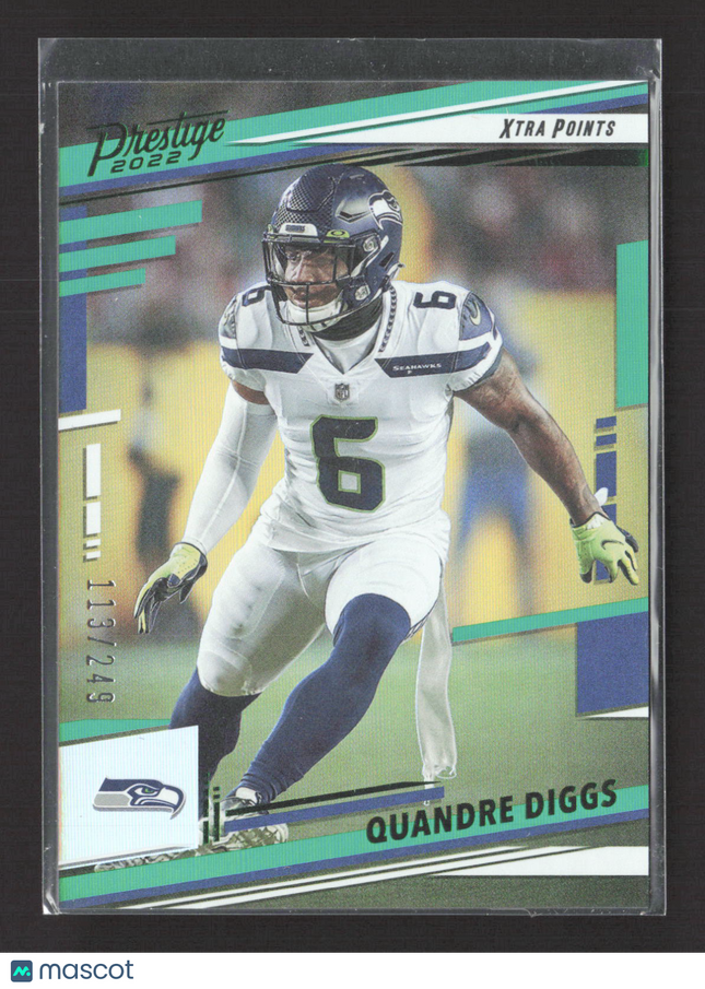 2022 Panini Prestige Xtra Points Quandre Diggs #261 Green 113/249