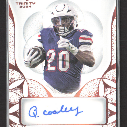 2024 Leaf Trinity Quinton Cooley #BA-QC1 70/99 Auto