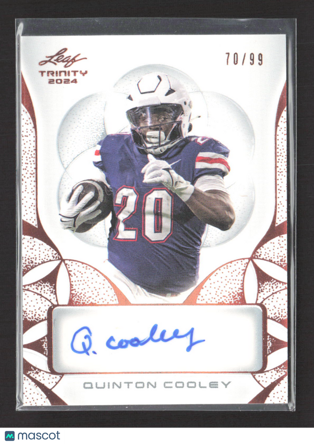 2024 Leaf Trinity Quinton Cooley #BA-QC1 70/99 Auto