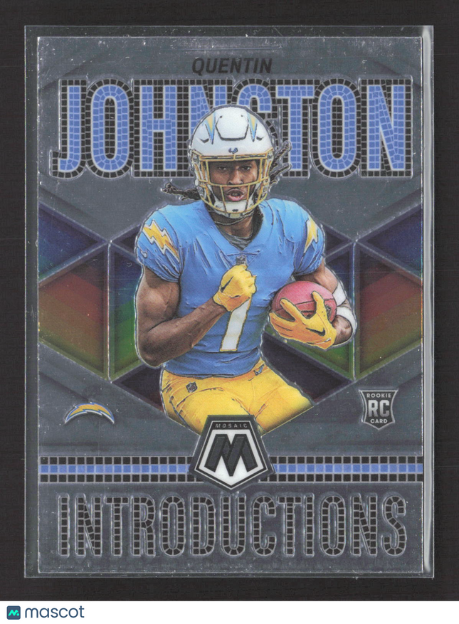 2023 Panini Mosaic Football Quentin Johnston #I-10 Introductions RC