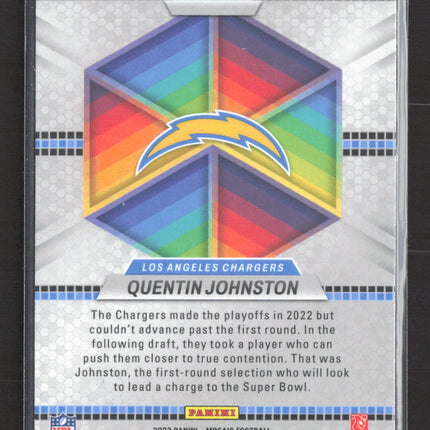 2023 Panini Mosaic Football Quentin Johnston #I-10 Introductions RC