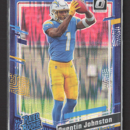 2023 Panini Donruss Optic Quentin Johnston #265 Blue