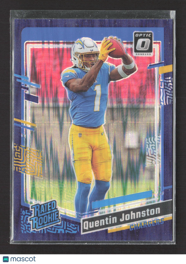 2023 Panini Donruss Optic Quentin Johnston #265 Blue