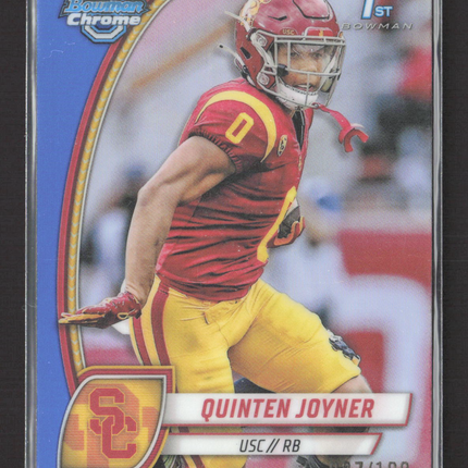 2024 Topps Bowman Chrome Quinten Joyner #146 Blue 087/199