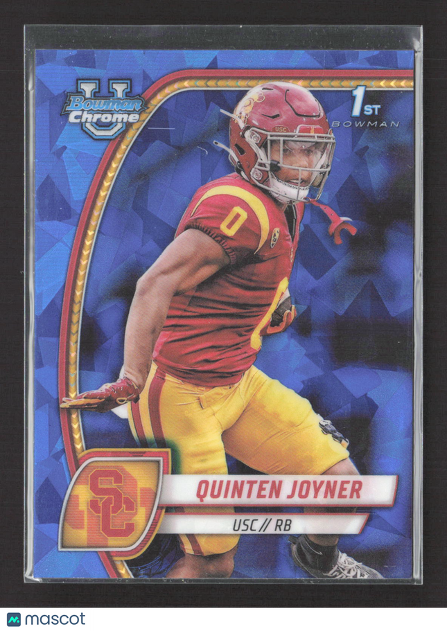 2024 Bowman Chrome University Quinten Joyner #146 Blue Sapphire 1st Bowman