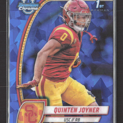 2024 Bowman Chrome University Quinten Joyner #146 Sapphire Refractor 1st Bowman