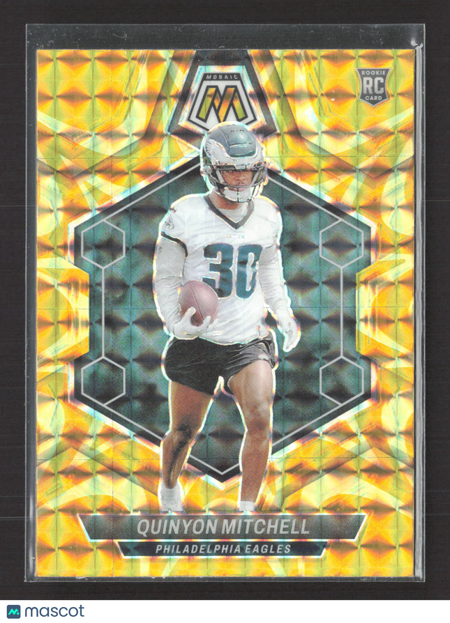 2024 Panini Mosaic Prizm Quinyon Mitchell #322 Yellow RC