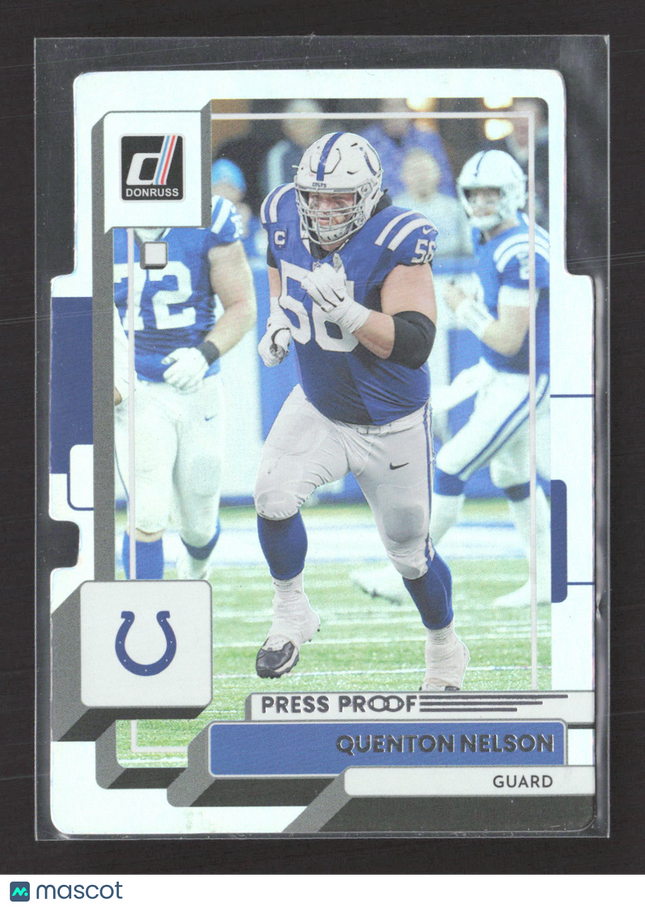 2022 Panini Donruss Football Quenton Nelson #50 Press Proof 59/75
