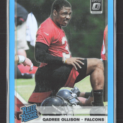 2019 Panini Donruss Optic Qadree Ollison #199 Blue Prizm